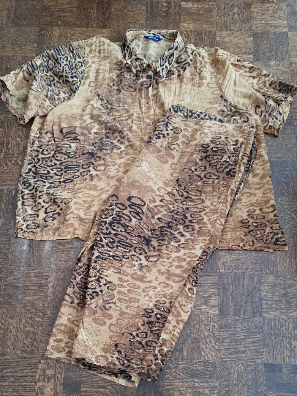 Penningtons Rayon Leopard Print Set
